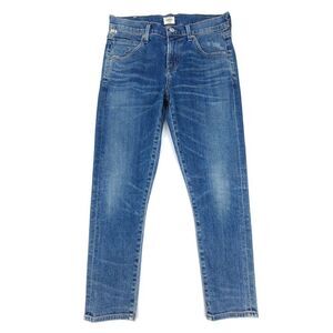 CITIZENS OF HUMANITY Elsa Mid Rise Slim Fit Crop Jeans 25 Dark Wash Denim Ankle